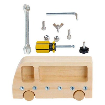 Screw Bus Screwdriver Board for Kids Car Toys Toddlers Cars