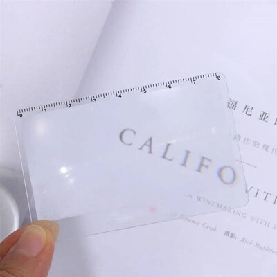 With Scale Reading Glass Fresnel Lens Magnifier Sheet X3 Mag