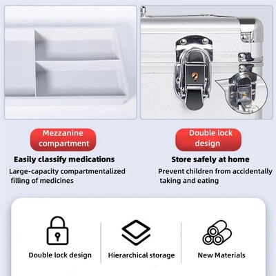 Medicine First Aid Kit Box Case Medicine Kit Metal Medicine