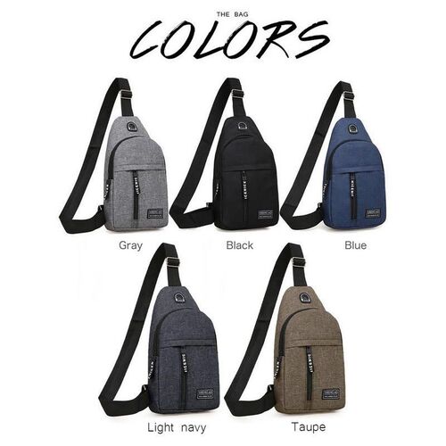 Small Canvas Chest Pack for Men Women Crossbody Bags Hip Hop