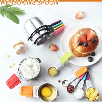 Megnetic  Measuring Cups Cute 4 pieces Metal Stainless Steel