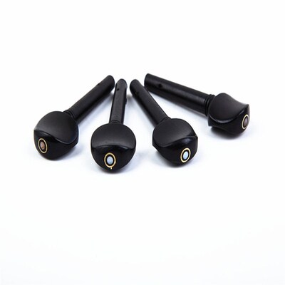 4 pieces of ebony violin string shaft with fish eye violin