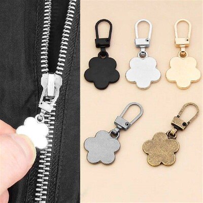 Petals Zippers Puller Detachable Head Zipper Sewing