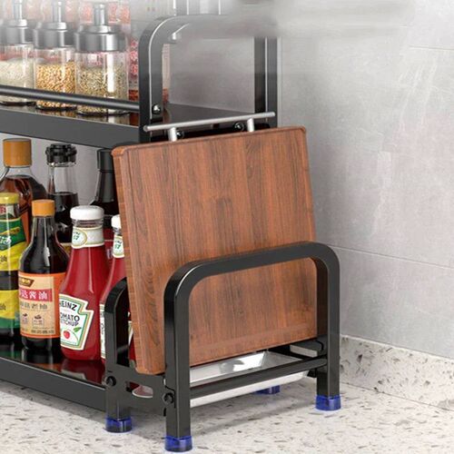 2/3Layers Kitchen Storage Rack Stainless Steel Seasoning Cho