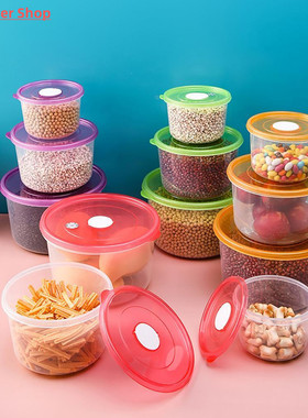 1 Set Food Storage Box Convenient Mini Plastic Bowl Storage