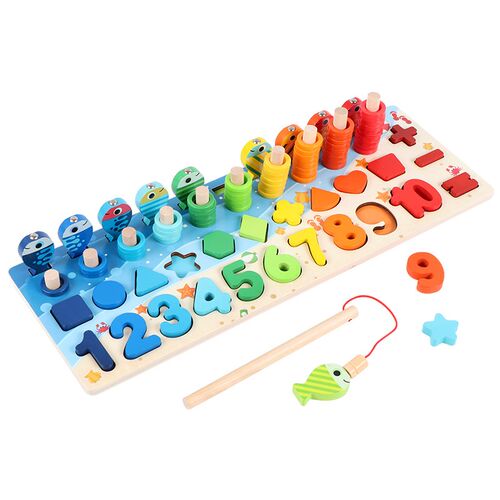 Montessori Educational Wooden Toys Children Busy Board Math