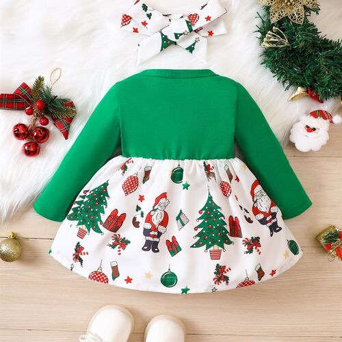 kids girl clothes Christmas Dress children baby Costumes
