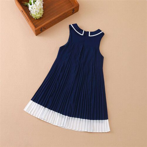 Girls Chiffon Dress Summer New Mid-Large Childrens Cotton