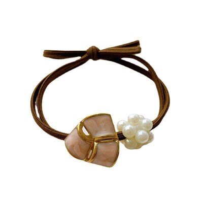 2025 Pearl Scrunchie Simple Stylish Hair Tie for Japanese Bu