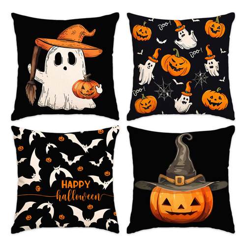 Halloween Pillow Cover Cushion Cover万圣节抱枕套装饰靠垫套