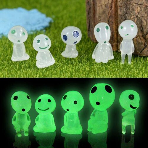 10/5Pcs Glow In The Dark Tree Elves Luminous Ghost Micro Lan