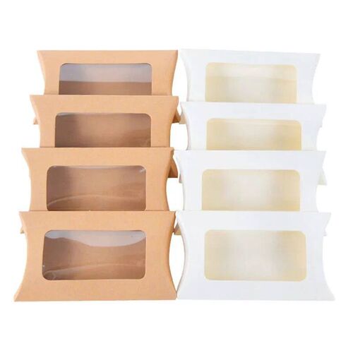 50pcs Pillow Shape Cookie Candy Box Wedding Christmas Kraft