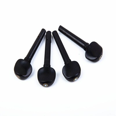 4 pieces of ebony violin string shaft with fish eye violin
