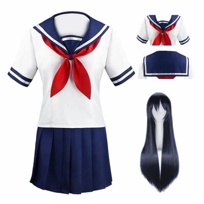 Game Yandere Simulator Cosplay Costume Ayano Aishi Uniform