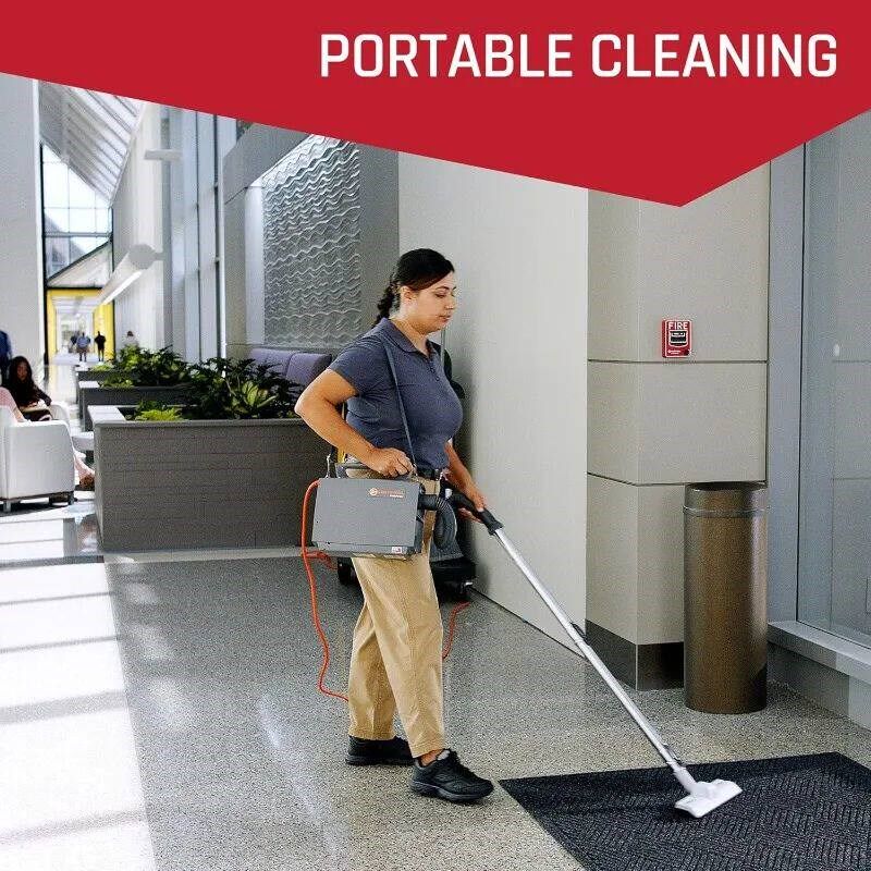 Hoover Commercial PORTAPOWER Lightweight Canister Vacuum Cle