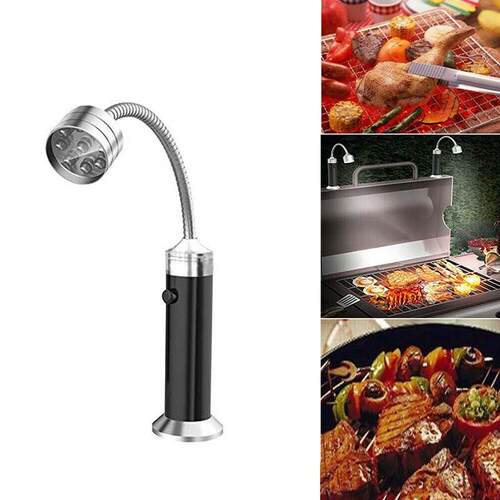 1pc 9 LED Flashlight BBQ Grill Light Outdoor Super Bright Ma