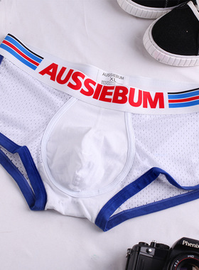 Cotton mens underwear mens boxers net through u convex des