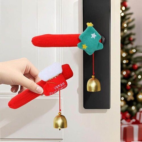 Christmas Door Knob Cover - Santa Claus Protector & Decor