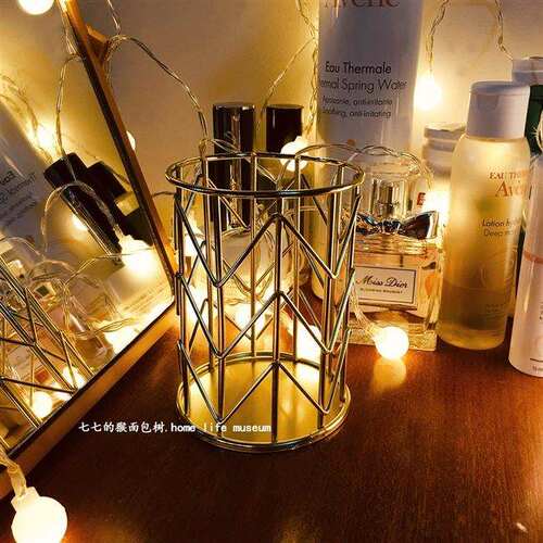 Pencil Nordic gold pen holder makeup brush storage tube