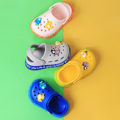 Children New Cute Cartoons Kids Mules Clogs Summer Croc Gard