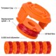 Cap WA0010 Trimmer Worx For Set ver Line Spool 10Pcs