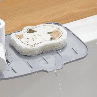 Faucet Mat Kitchen Sink Silicone Splash Pad Drainage Waterst