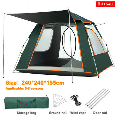 Automatic quick open pop-up tent large camping waterproof