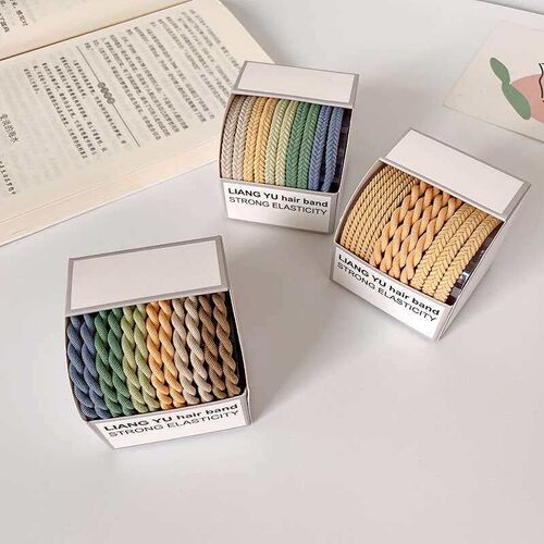 Twist Boxed Dark Tying Hair Rope New Style Elegant Hair Rope