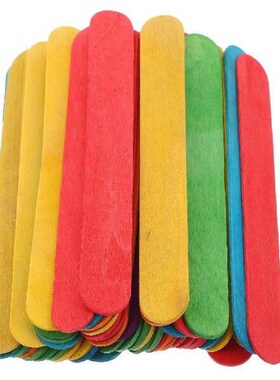 50 Pcs Color Ice Cream Stick Popsicles Craft Sticks Jumbo