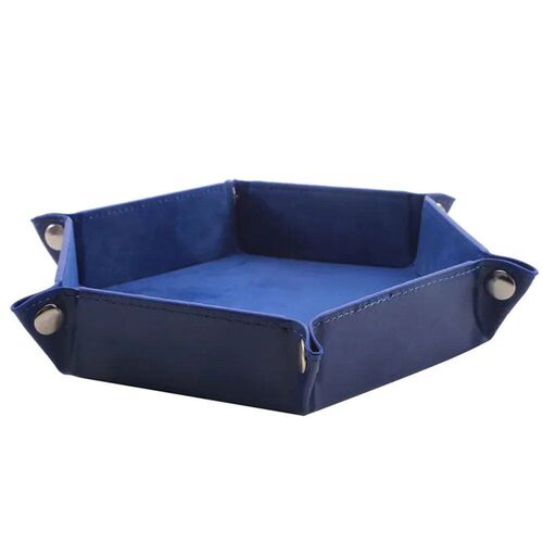 Rolling Folding Hexagon Dice Game Storage Tray Holder Double