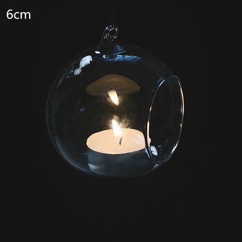 Round Bubble Hanging Glass Candle Holder Plant Terrariums Ai