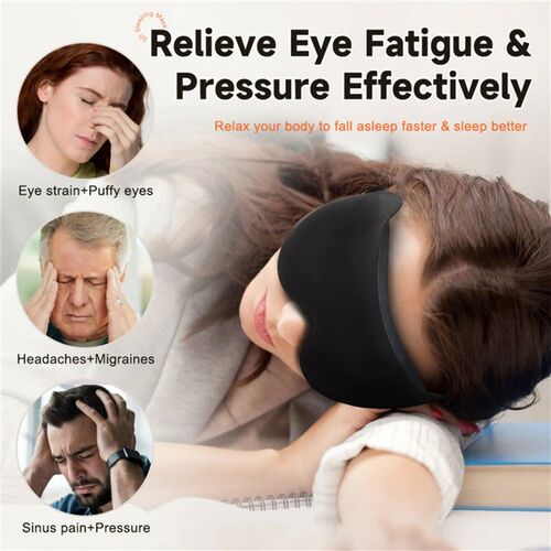 3D Sleep Mask Sleeping Aid Blindfold Block Out Light Portabl