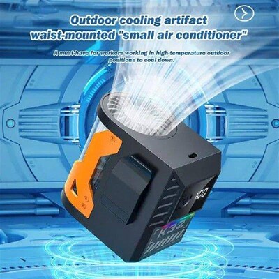 Waist Fan Clip On Mini Waist Fan With 5 Speeds Fast Cooling