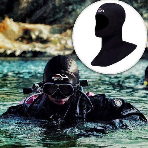 Keep Diving Hood Cap Winter Swimming Warm Head Ear Protect