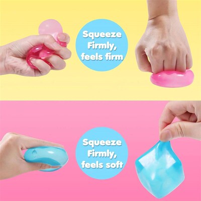 3Pcs Squishy Ice Cube Fidget Toy Square Shape Squishy Sress