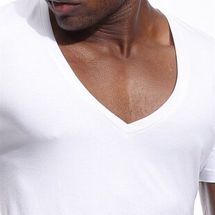 short top上衣 solid slim shirt mens bottoming color sleeve
