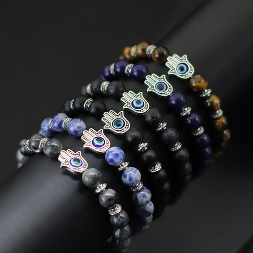 Turkey Evil Eyes Bracelet For Men Women Gothic Fatima Hand