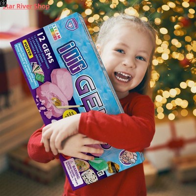 12PCS Gemstone Dig Kit Crystal Mining Archaeology Excavation