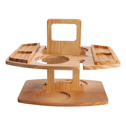 Wine Rack Lightweight Garden Wooden Picnic Table Outdoor Cam