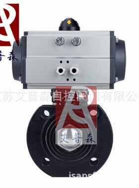 气动意式薄型球阀Q671F-16C气动薄型对夹法兰球阀