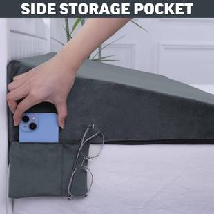 睡觉用楔形枕头头板楔形靠垫用于胃食管反流抬高身体靠背