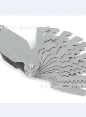 不锈钢ACME SCRE PITCH GAGE14片英制Tr螺纹样板规29度T型螺纹规