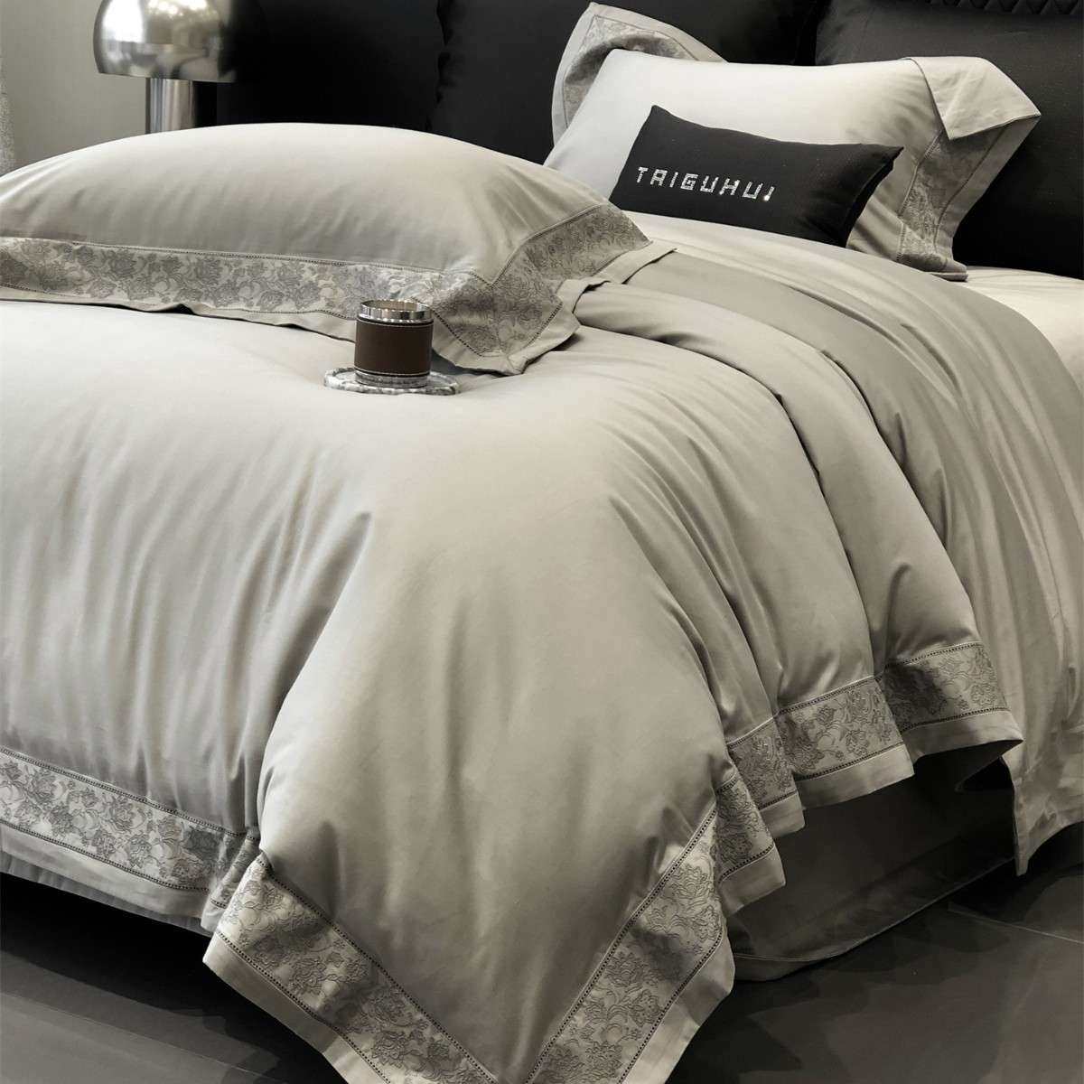 轻奢风全棉磨毛镂空花边磨毛四件套秋冬季加厚保暖床品家纺芙蕾特,3C数码配件,其它配件,淘宝优惠券,粉丝福利购,淘宝优惠卷