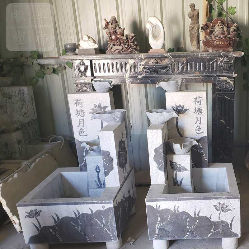 现货 青石仿古荷塘月色景观喷泉 大理石雕刻跌水钵 室内石材喷泉,3C数码配件,其它配件,淘宝优惠券,粉丝福利购,淘宝优惠卷