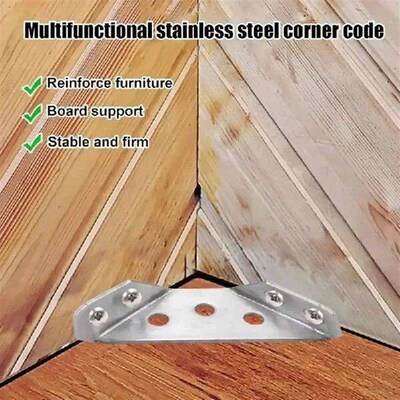 1-50sets Corner Brackets Stainless Steel Bracket Fastener
