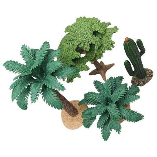4 Pcs Mini Artificial Plants Simulated Ficus Cactus Decor