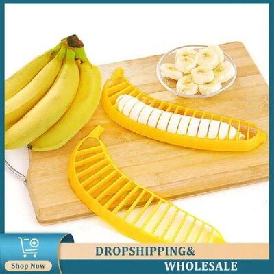 Kitchen Gadget Versatile Banana Slicer Salad Cook Cutter
