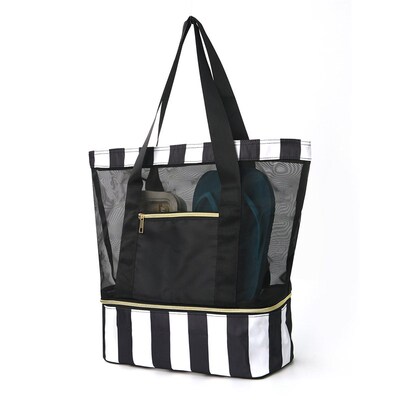 Feihong Double-layer Beach Bag Large Capacity Portable Swimm