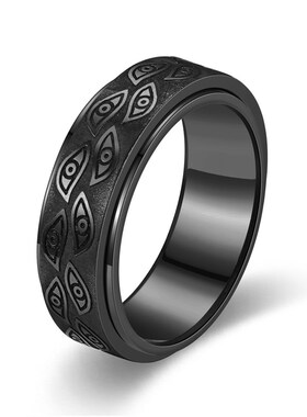 Rotatable Eye Couple Ring Fashion Stress Relief Evil Eye Eur