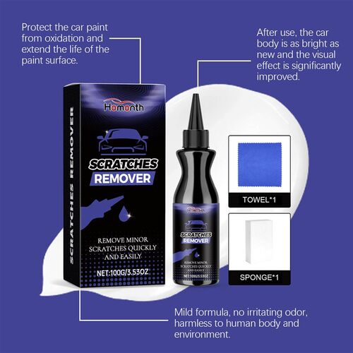 HOMONTH Car Paint Scratch Care Kit - Cleaning, Maintenance,